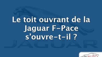 Le toit ouvrant de la Jaguar F-Pace s’ouvre-t-il ?